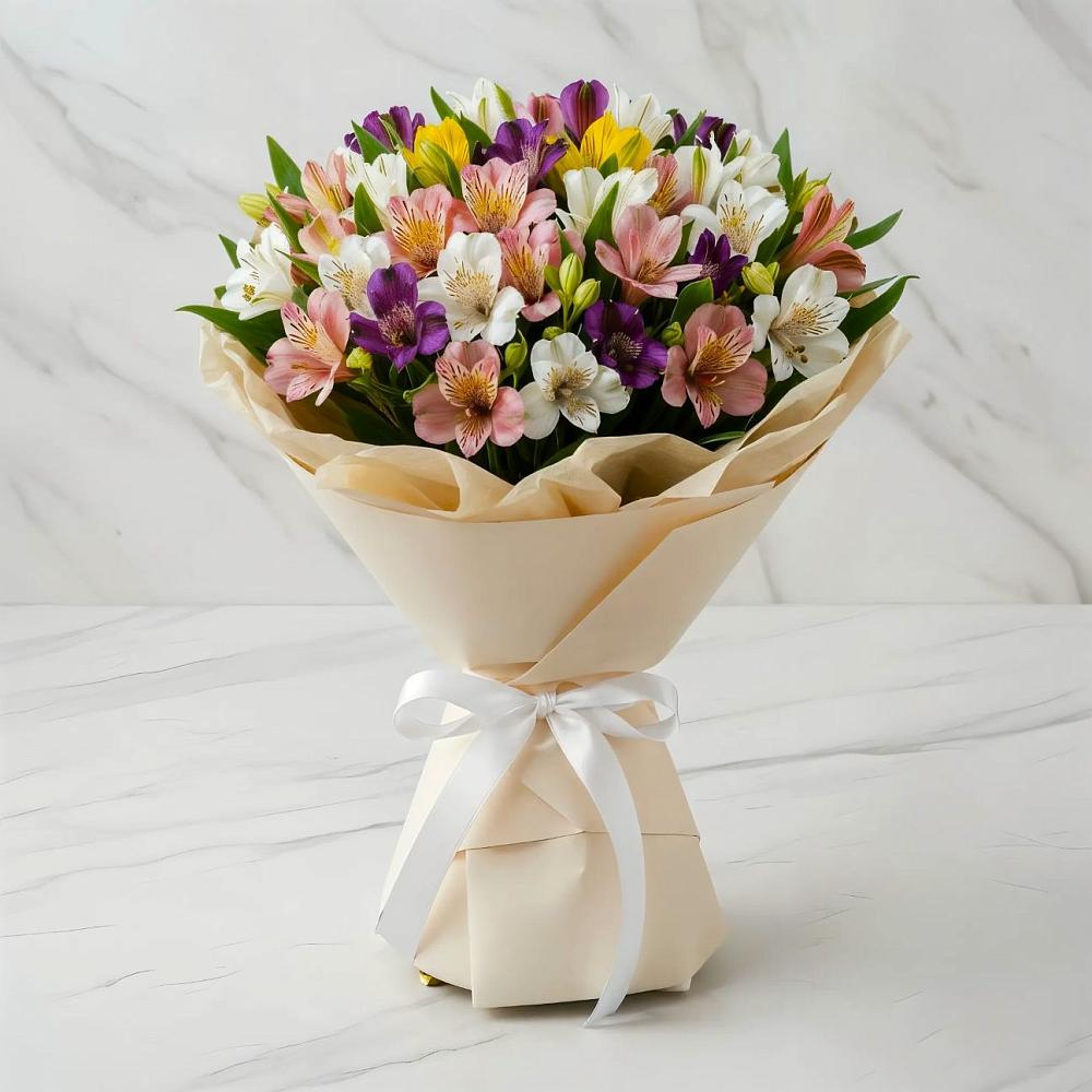 Букет цветов из: Альстромерии в Копанской