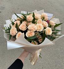 Букет Кремовые розы Латте в Копанской