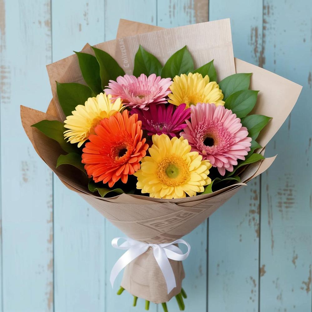 Букет цветов из: Герберы в Копанской