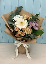 Букет цветов из:  Герберы и Хризантемы в Копанской