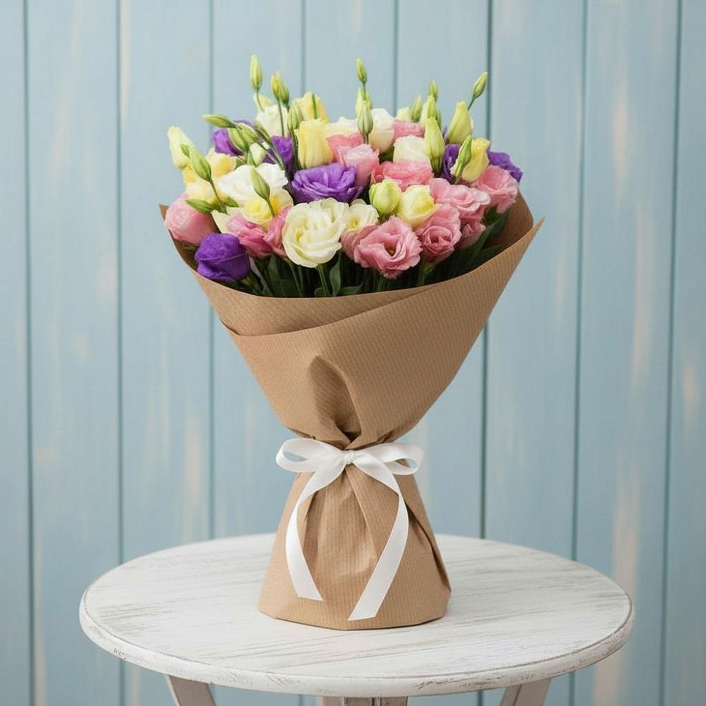 Букет цветов из: Лизиантусы в Копанской