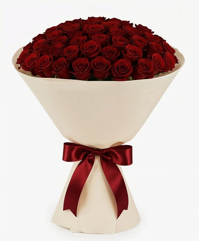 Букет 101 Бордовая роза Блэк Бакарра в Копанской