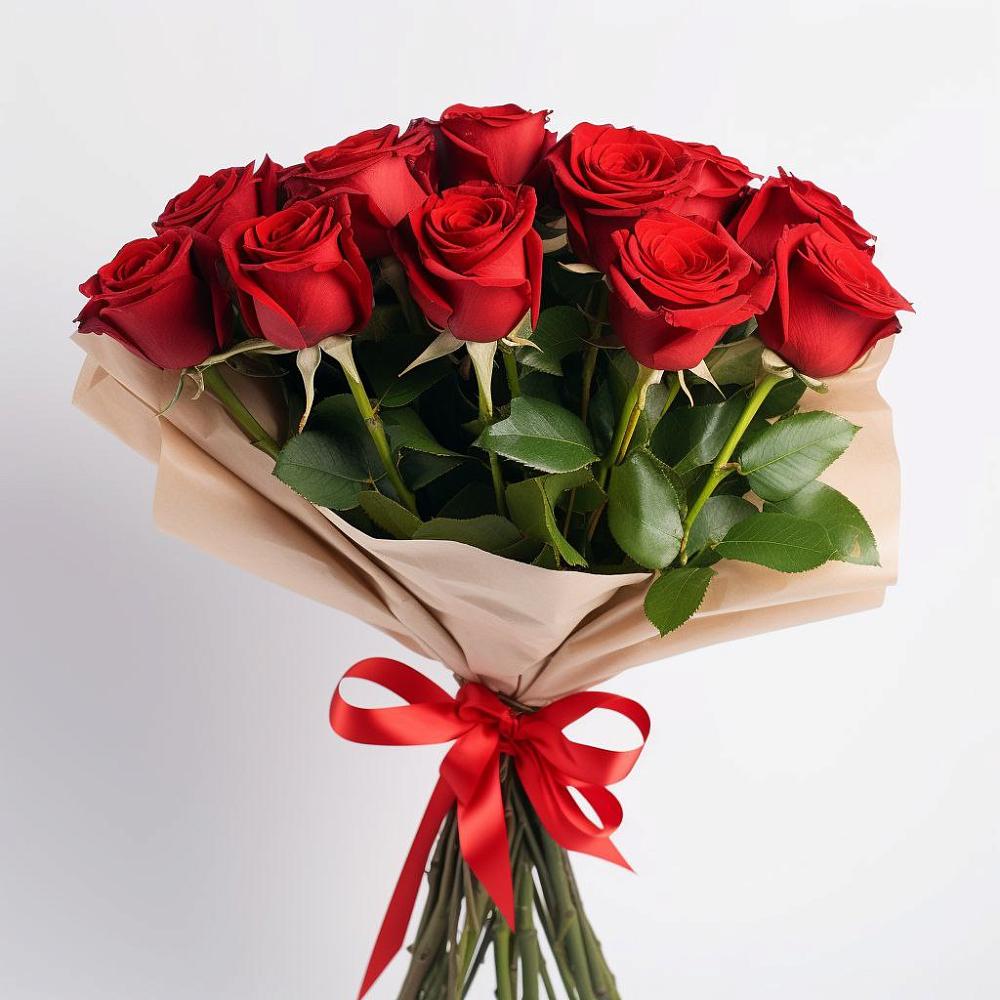 Букет 11 Красных роз Эдлесс Лав в Копанской