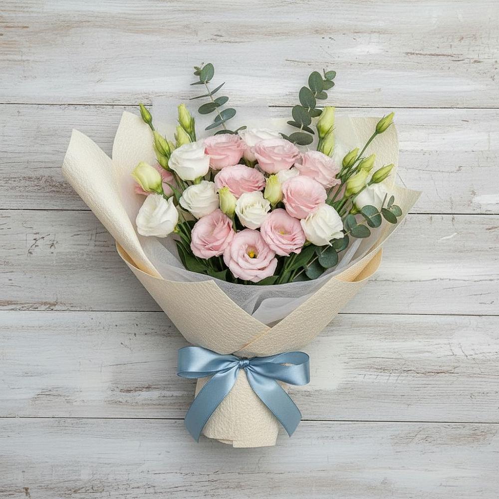 Букет цветов из: Лизиантусы в Копанской